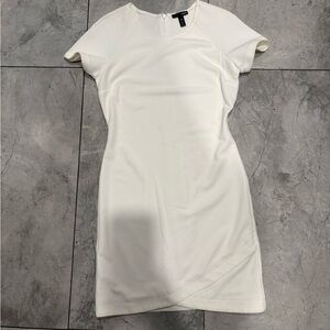 Aqua Elegant Ivory Mini Dress